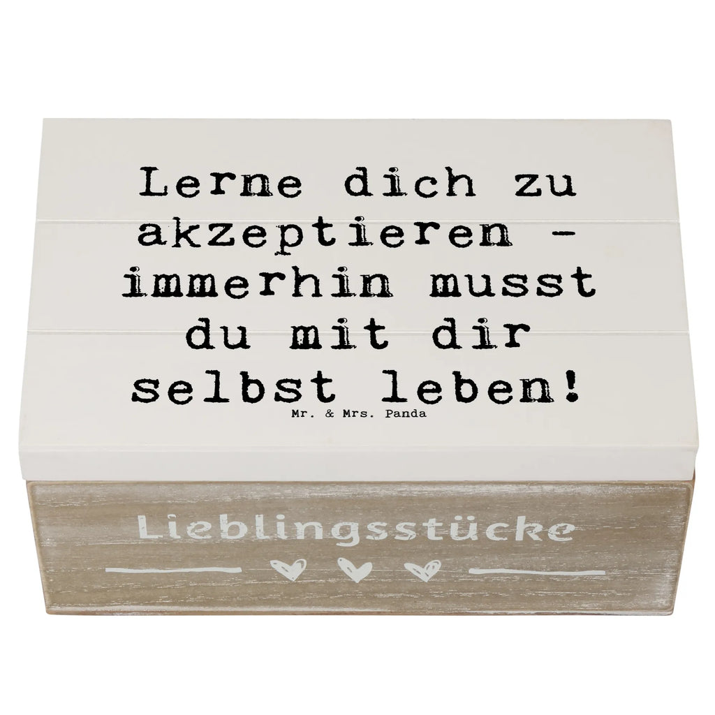 Holzkiste Spruch Selbstakzeptanz Lernen Holzkiste, Kiste, Schatzkiste, Truhe, Schatulle, XXL, Erinnerungsbox, Erinnerungskiste, Dekokiste, Aufbewahrungsbox, Geschenkbox, Geschenkdose