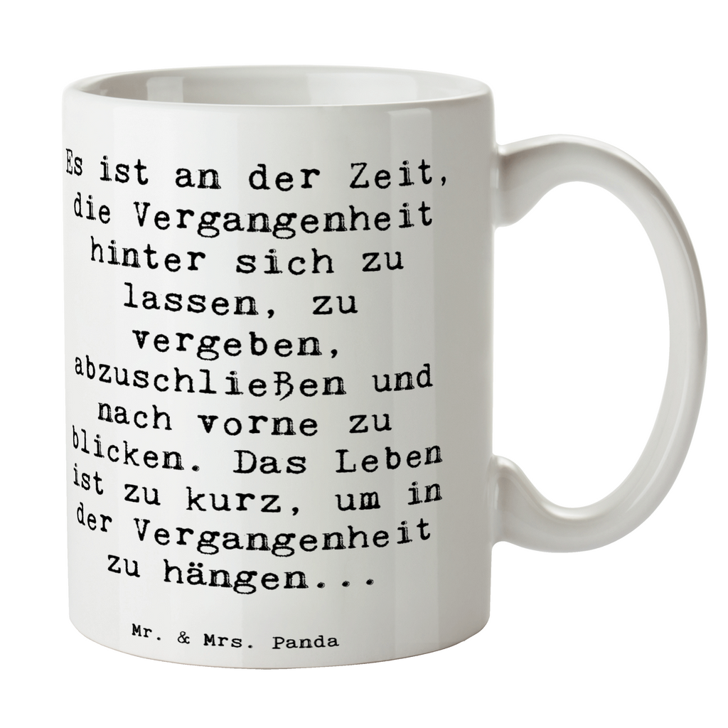 Tasse Vergebung und Zukunft