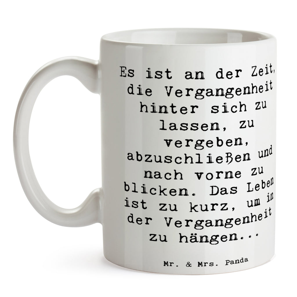 Tasse Vergebung und Zukunft