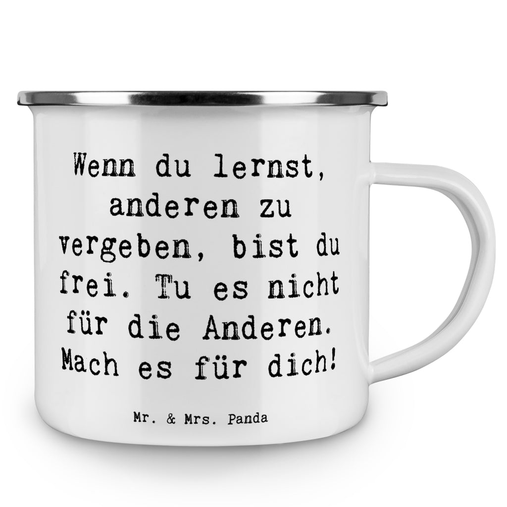 Camping Emaille Tasse Vergebung Freiheit