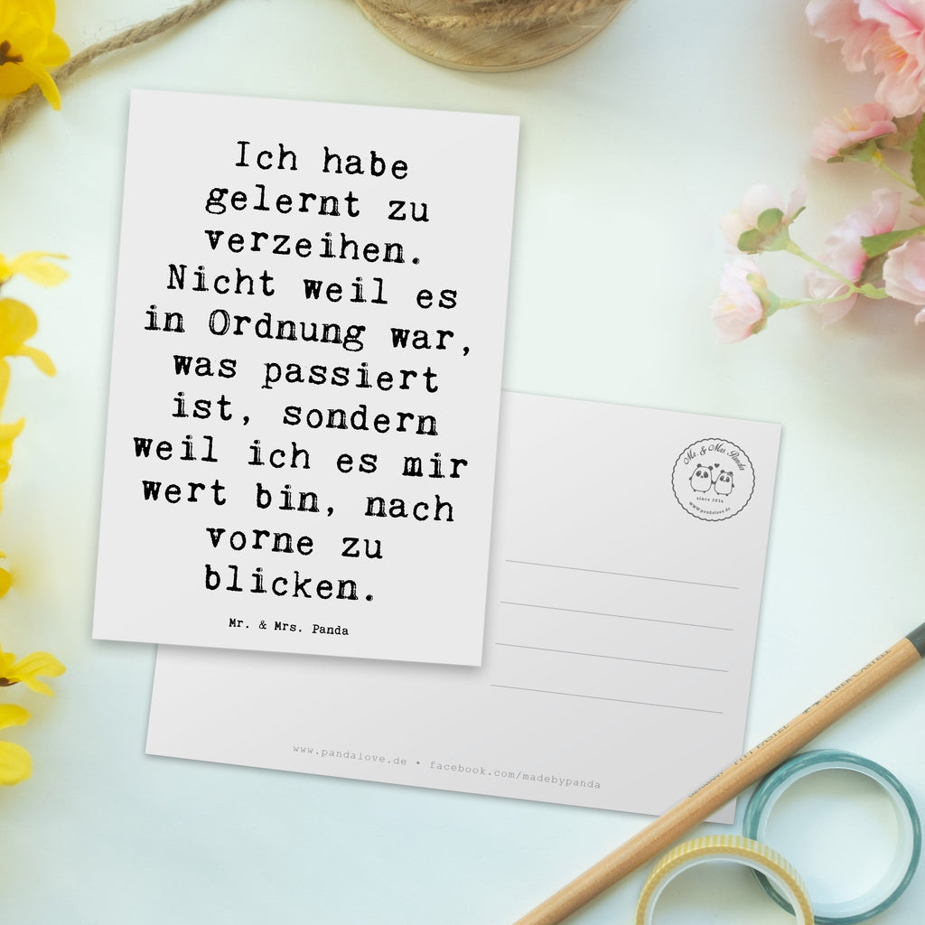 Postkarte Spruch Vergebung und Neubeginn Postkarte, Karte, Geschenkkarte, Grußkarte, Einladung, Ansichtskarte, Geburtstagskarte, Einladungskarte, Dankeskarte, Ansichtskarten, Einladung Geburtstag, Einladungskarten Geburtstag