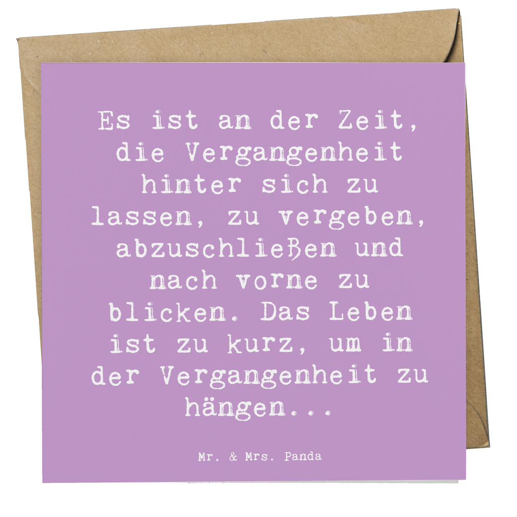 Deluxe Karte Spruch Vergebung und Zukunft Karte, Grußkarte, Klappkarte, Einladungskarte, Glückwunschkarte, Hochzeitskarte, Geburtstagskarte, Hochwertige Grußkarte, Hochwertige Klappkarte