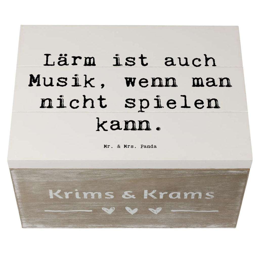 Holzkiste Spruch Schlagzeug Lärm Holzkiste, Kiste, Schatzkiste, Truhe, Schatulle, XXL, Erinnerungsbox, Erinnerungskiste, Dekokiste, Aufbewahrungsbox, Geschenkbox, Geschenkdose, Instrumente, Geschenke Musiker, Musikliebhaber