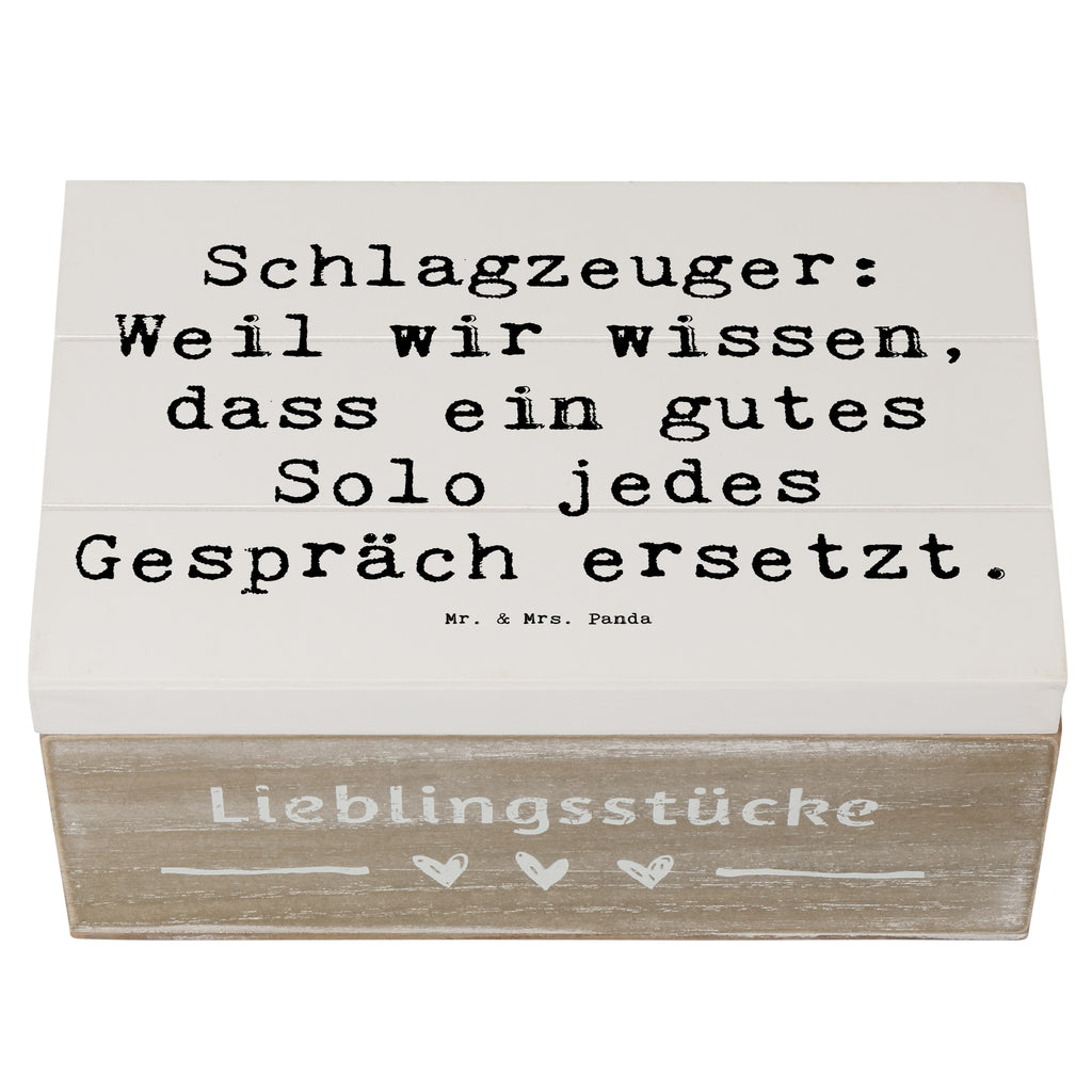 Holzkiste Spruch Schlagzeug Solo Holzkiste, Kiste, Schatzkiste, Truhe, Schatulle, XXL, Erinnerungsbox, Erinnerungskiste, Dekokiste, Aufbewahrungsbox, Geschenkbox, Geschenkdose, Instrumente, Geschenke Musiker, Musikliebhaber