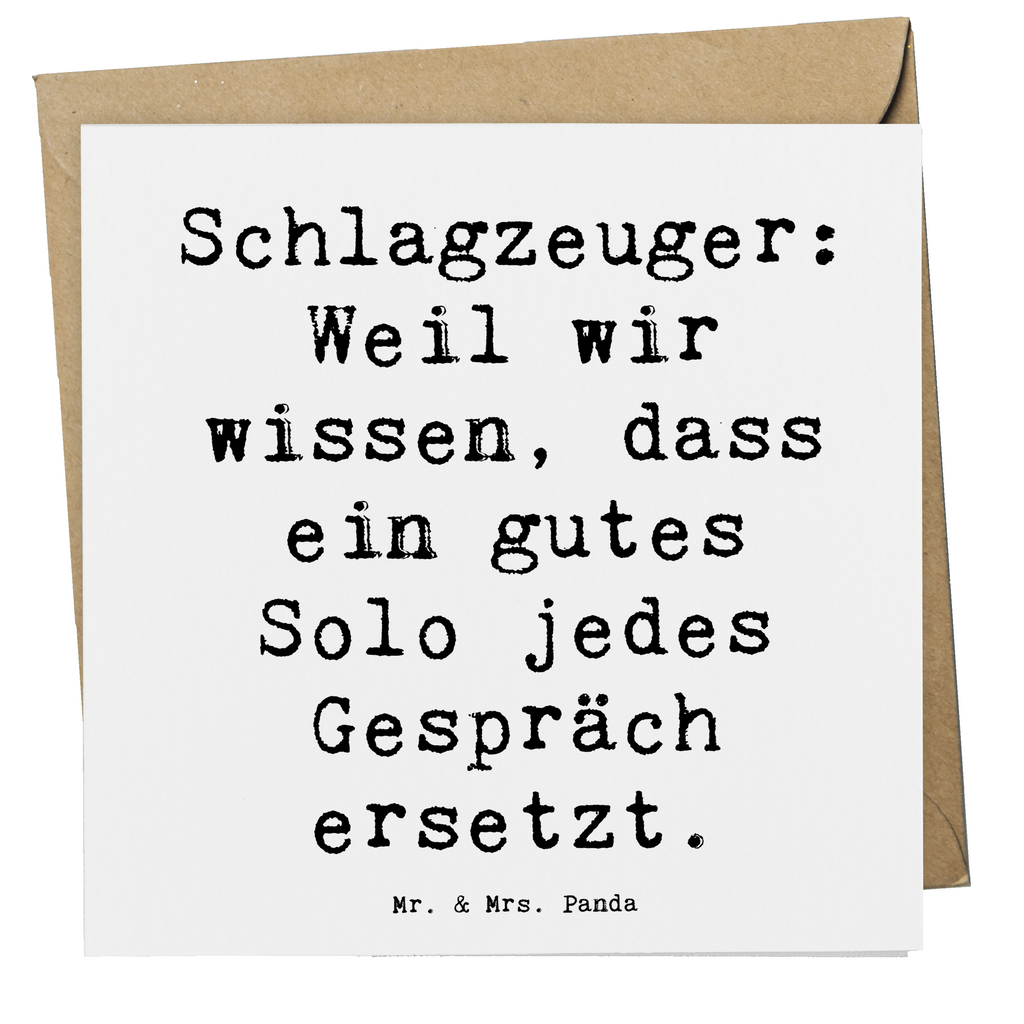 Deluxe Karte Spruch Schlagzeug Solo Karte, Grußkarte, Klappkarte, Einladungskarte, Glückwunschkarte, Hochzeitskarte, Geburtstagskarte, Hochwertige Grußkarte, Hochwertige Klappkarte, Instrumente, Geschenke Musiker, Musikliebhaber