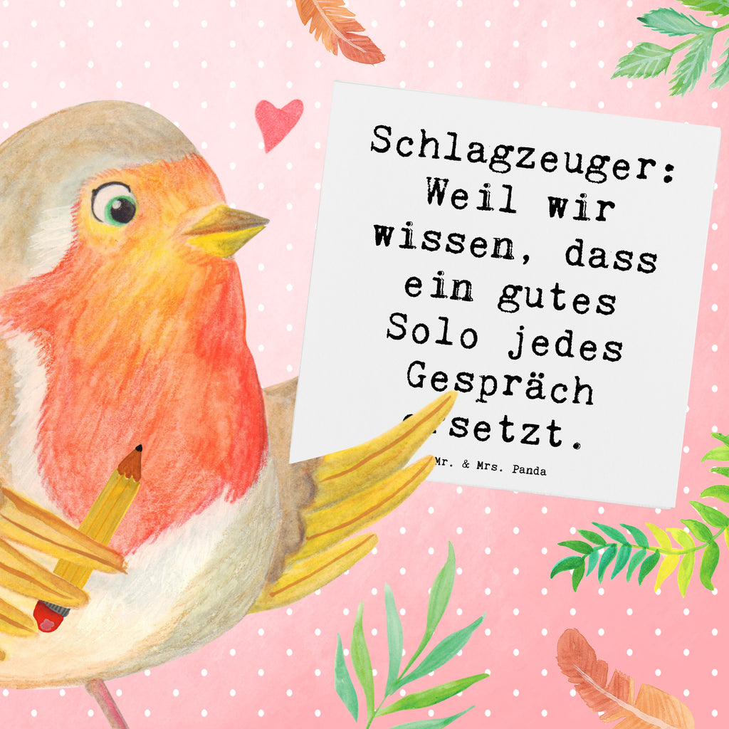 Deluxe Karte Spruch Schlagzeug Solo Karte, Grußkarte, Klappkarte, Einladungskarte, Glückwunschkarte, Hochzeitskarte, Geburtstagskarte, Hochwertige Grußkarte, Hochwertige Klappkarte, Instrumente, Geschenke Musiker, Musikliebhaber