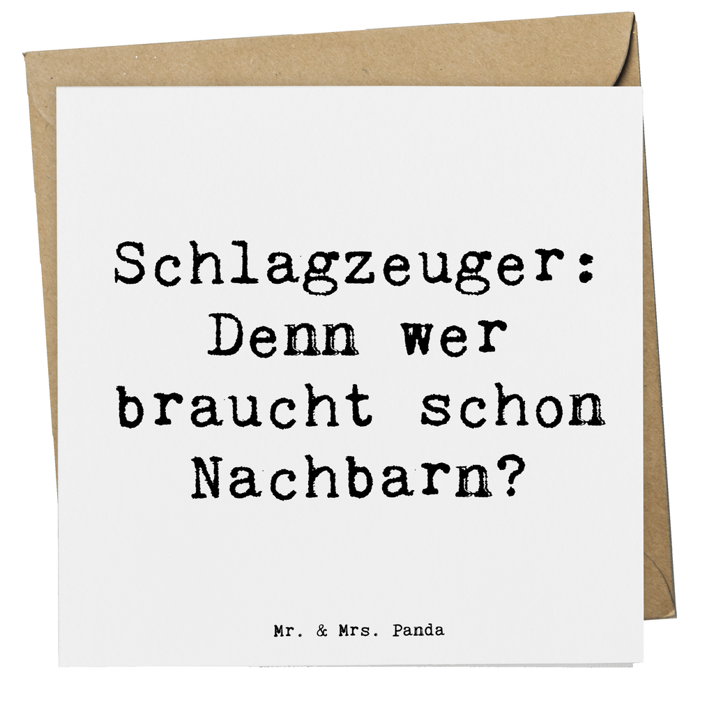 Deluxe Karte Spruch Schlagzeuger Spruch Karte, Grußkarte, Klappkarte, Einladungskarte, Glückwunschkarte, Hochzeitskarte, Geburtstagskarte, Hochwertige Grußkarte, Hochwertige Klappkarte, Instrumente, Geschenke Musiker, Musikliebhaber