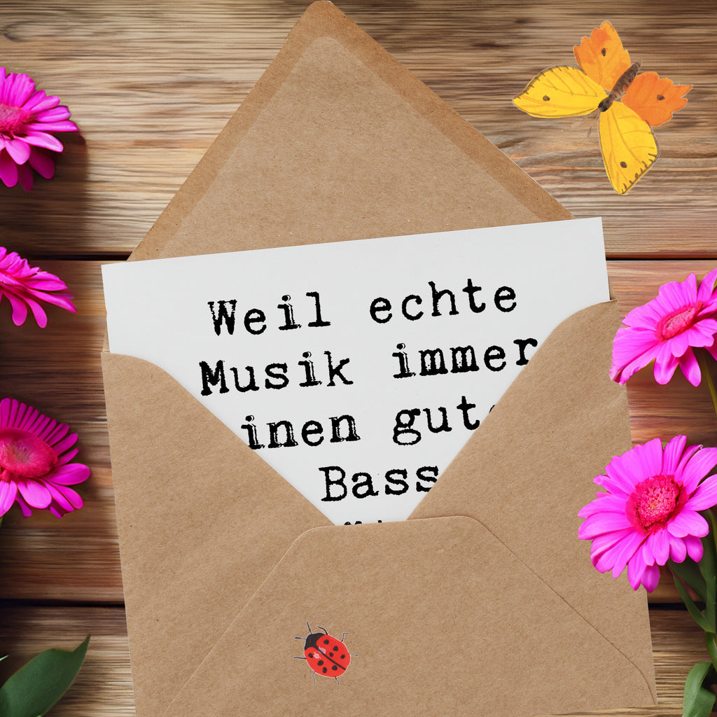 Deluxe Karte Spruch Schlagzeug Basswunder Karte, Grußkarte, Klappkarte, Einladungskarte, Glückwunschkarte, Hochzeitskarte, Geburtstagskarte, Hochwertige Grußkarte, Hochwertige Klappkarte, Instrumente, Geschenke Musiker, Musikliebhaber