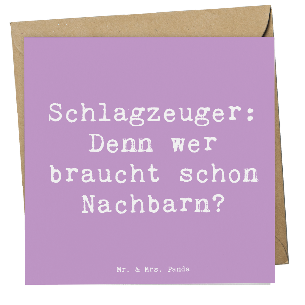 Deluxe Karte Spruch Schlagzeuger Spruch Karte, Grußkarte, Klappkarte, Einladungskarte, Glückwunschkarte, Hochzeitskarte, Geburtstagskarte, Hochwertige Grußkarte, Hochwertige Klappkarte, Instrumente, Geschenke Musiker, Musikliebhaber