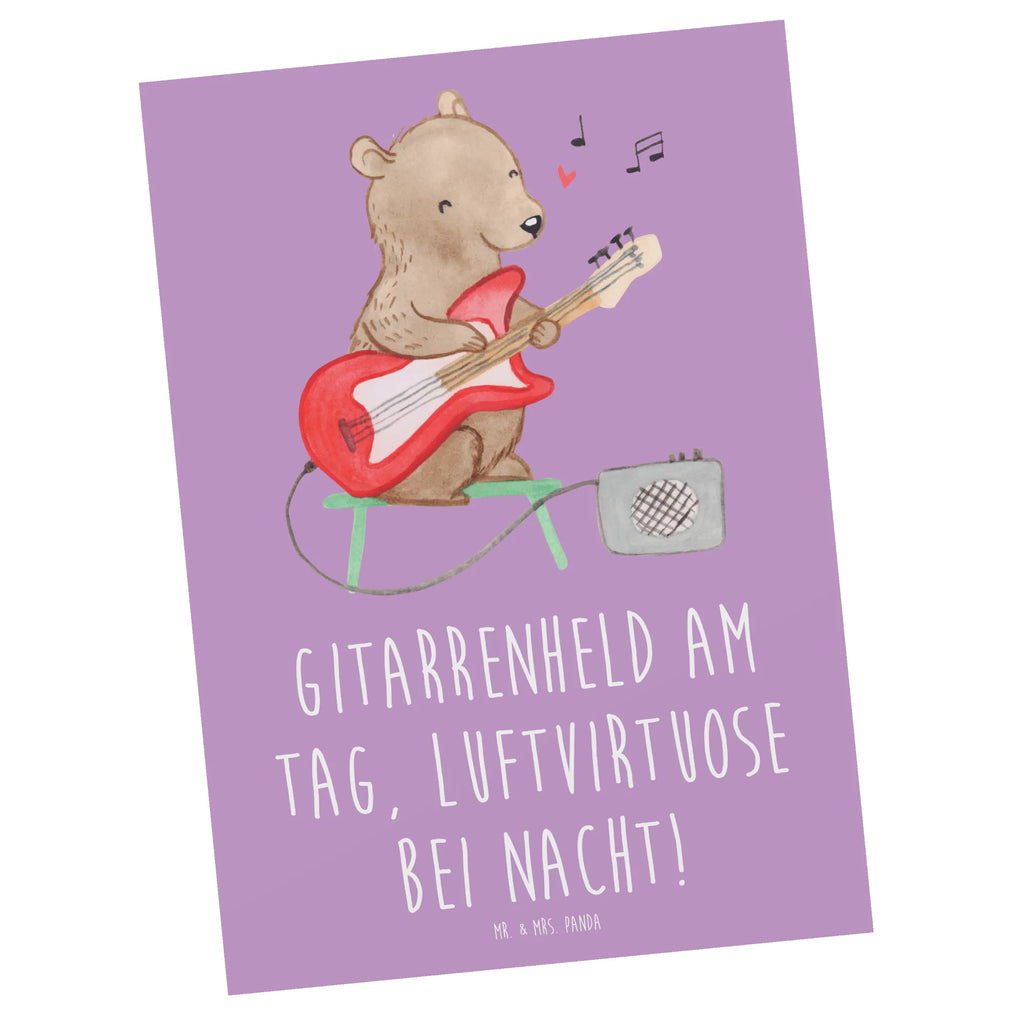 Postkarte Gitarrenheld Postkarte, Karte, Geschenkkarte, Grußkarte, Einladung, Ansichtskarte, Geburtstagskarte, Einladungskarte, Dankeskarte, Ansichtskarten, Einladung Geburtstag, Einladungskarten Geburtstag, Instrumente, Geschenke Musiker, Musikliebhaber