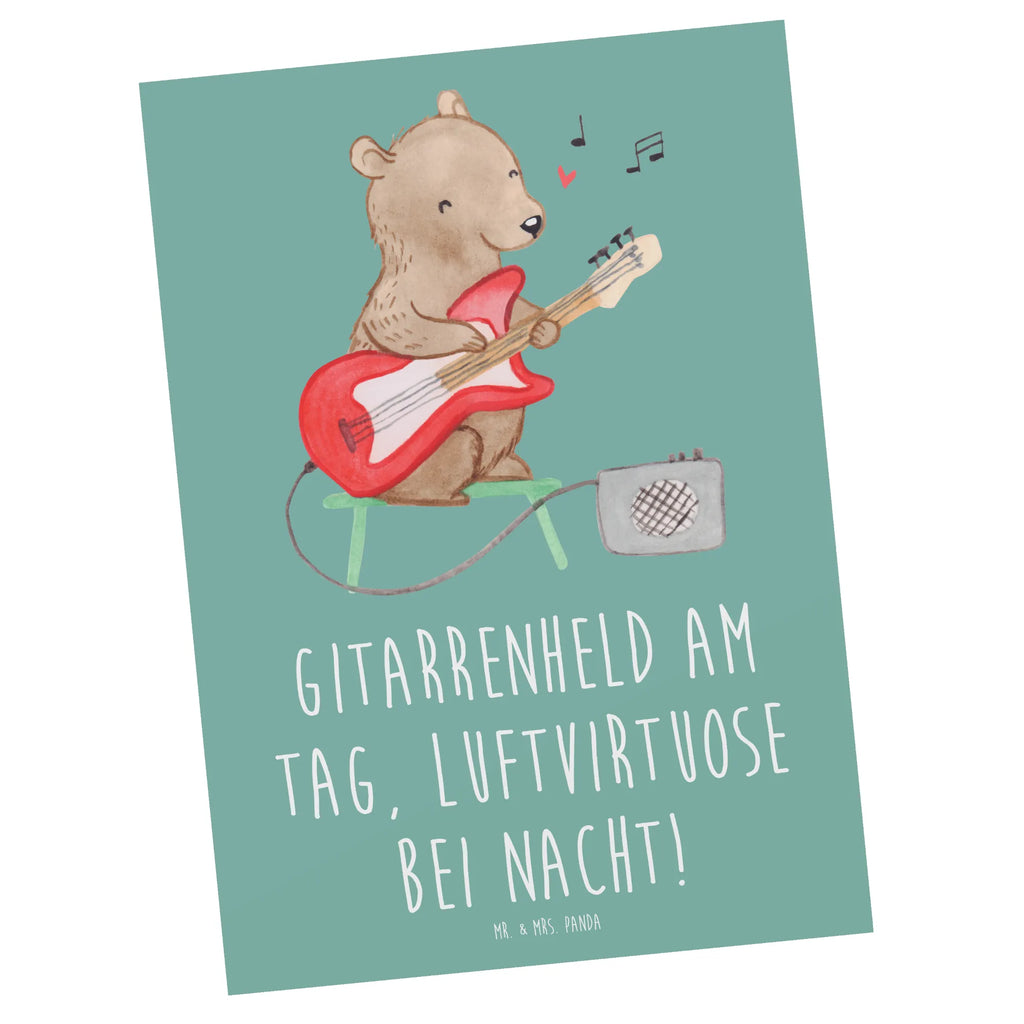 Postkarte Gitarrenheld Postkarte, Karte, Geschenkkarte, Grußkarte, Einladung, Ansichtskarte, Geburtstagskarte, Einladungskarte, Dankeskarte, Ansichtskarten, Einladung Geburtstag, Einladungskarten Geburtstag, Instrumente, Geschenke Musiker, Musikliebhaber