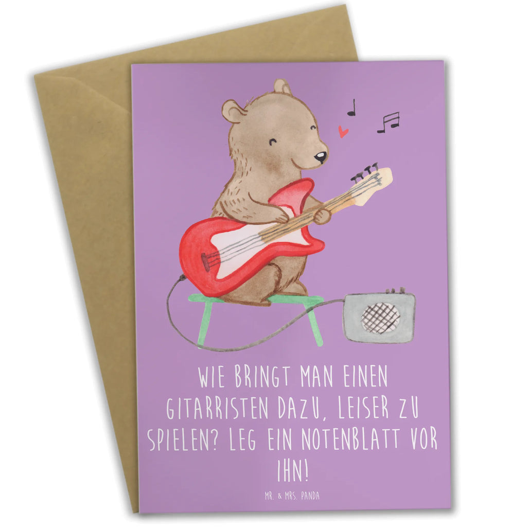 Grußkarte Gitarren Trick Grußkarte, Klappkarte, Einladungskarte, Glückwunschkarte, Hochzeitskarte, Geburtstagskarte, Karte, Ansichtskarten, Instrumente, Geschenke Musiker, Musikliebhaber