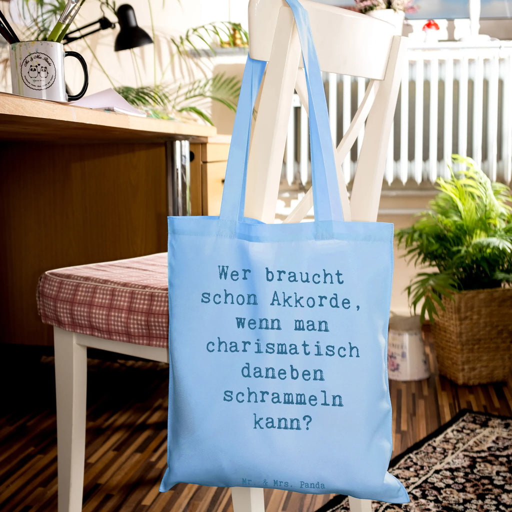 Tragetasche Spruch Charisma Gitarre Beuteltasche, Beutel, Einkaufstasche, Jutebeutel, Stoffbeutel, Tasche, Shopper, Umhängetasche, Strandtasche, Schultertasche, Stofftasche, Tragetasche, Badetasche, Jutetasche, Einkaufstüte, Laptoptasche, Instrumente, Geschenke Musiker, Musikliebhaber