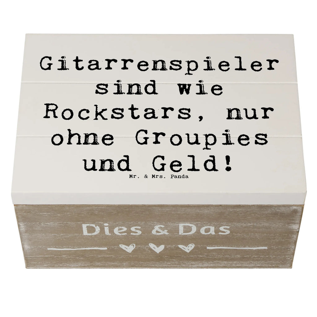 Holzkiste Spruch Gitarre Helden Holzkiste, Kiste, Schatzkiste, Truhe, Schatulle, XXL, Erinnerungsbox, Erinnerungskiste, Dekokiste, Aufbewahrungsbox, Geschenkbox, Geschenkdose, Instrumente, Geschenke Musiker, Musikliebhaber