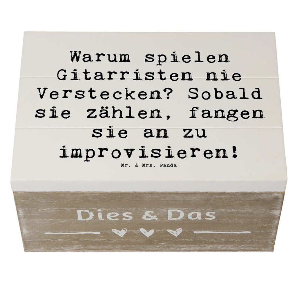 Holzkiste Spruch Gitarre Improvisation Holzkiste, Kiste, Schatzkiste, Truhe, Schatulle, XXL, Erinnerungsbox, Erinnerungskiste, Dekokiste, Aufbewahrungsbox, Geschenkbox, Geschenkdose, Instrumente, Geschenke Musiker, Musikliebhaber