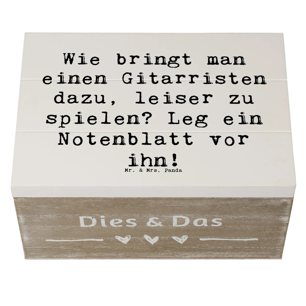 Holzkiste Spruch Gitarren Trick Holzkiste, Kiste, Schatzkiste, Truhe, Schatulle, XXL, Erinnerungsbox, Erinnerungskiste, Dekokiste, Aufbewahrungsbox, Geschenkbox, Geschenkdose, Instrumente, Geschenke Musiker, Musikliebhaber