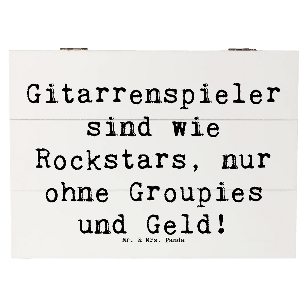 Holzkiste Spruch Gitarre Helden Holzkiste, Kiste, Schatzkiste, Truhe, Schatulle, XXL, Erinnerungsbox, Erinnerungskiste, Dekokiste, Aufbewahrungsbox, Geschenkbox, Geschenkdose, Instrumente, Geschenke Musiker, Musikliebhaber