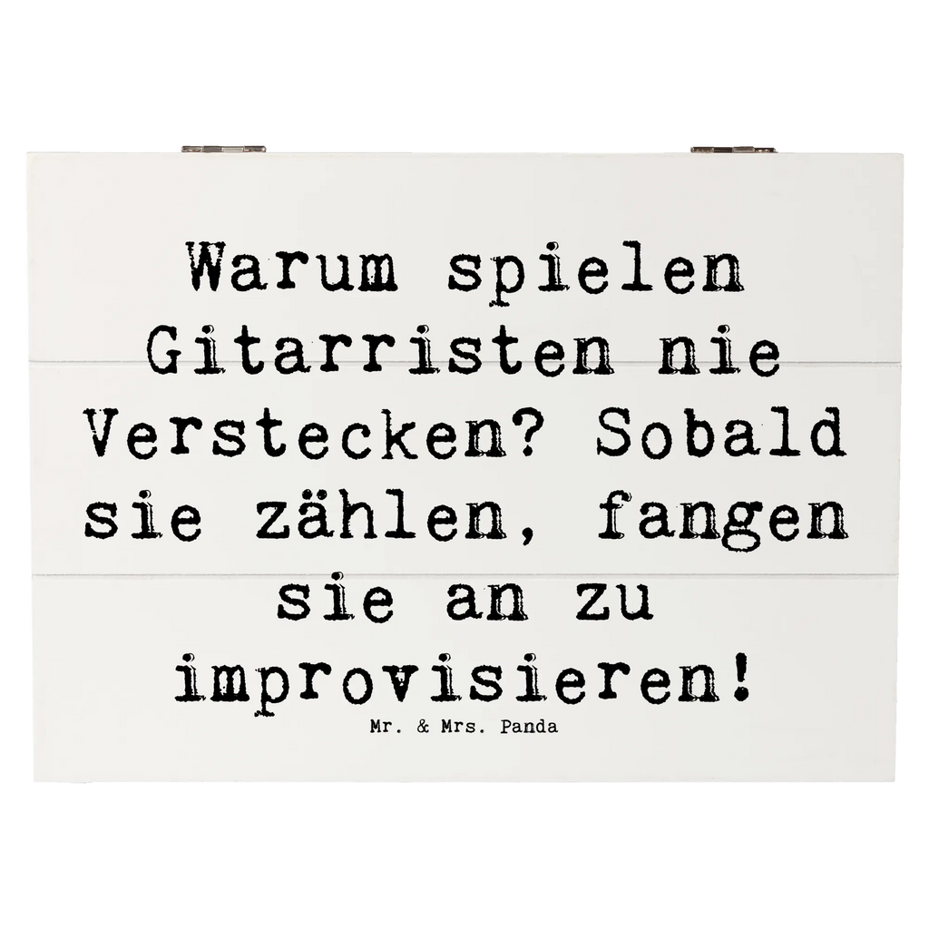 Holzkiste Spruch Gitarre Improvisation Holzkiste, Kiste, Schatzkiste, Truhe, Schatulle, XXL, Erinnerungsbox, Erinnerungskiste, Dekokiste, Aufbewahrungsbox, Geschenkbox, Geschenkdose, Instrumente, Geschenke Musiker, Musikliebhaber