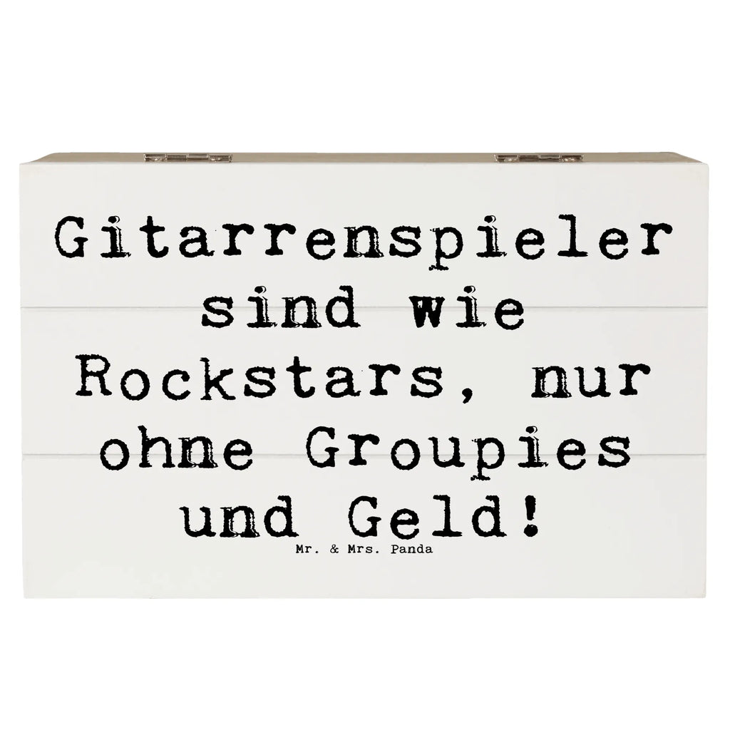 Holzkiste Spruch Gitarre Helden Holzkiste, Kiste, Schatzkiste, Truhe, Schatulle, XXL, Erinnerungsbox, Erinnerungskiste, Dekokiste, Aufbewahrungsbox, Geschenkbox, Geschenkdose, Instrumente, Geschenke Musiker, Musikliebhaber