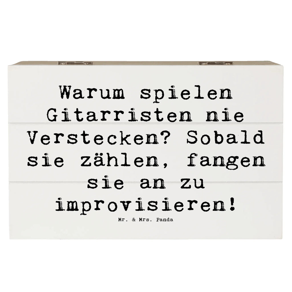 Holzkiste Spruch Gitarre Improvisation Holzkiste, Kiste, Schatzkiste, Truhe, Schatulle, XXL, Erinnerungsbox, Erinnerungskiste, Dekokiste, Aufbewahrungsbox, Geschenkbox, Geschenkdose, Instrumente, Geschenke Musiker, Musikliebhaber