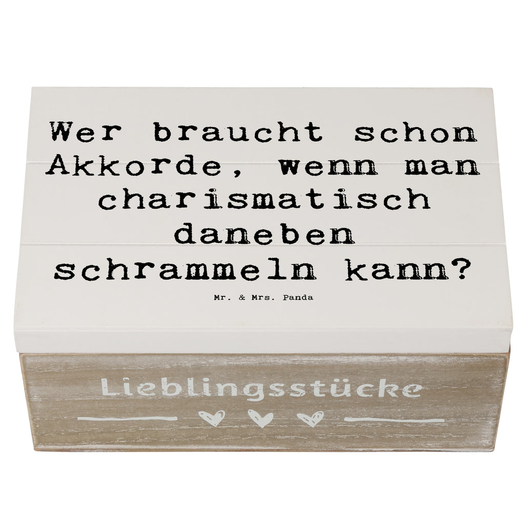 Holzkiste Spruch Charisma Gitarre Holzkiste, Kiste, Schatzkiste, Truhe, Schatulle, XXL, Erinnerungsbox, Erinnerungskiste, Dekokiste, Aufbewahrungsbox, Geschenkbox, Geschenkdose, Instrumente, Geschenke Musiker, Musikliebhaber