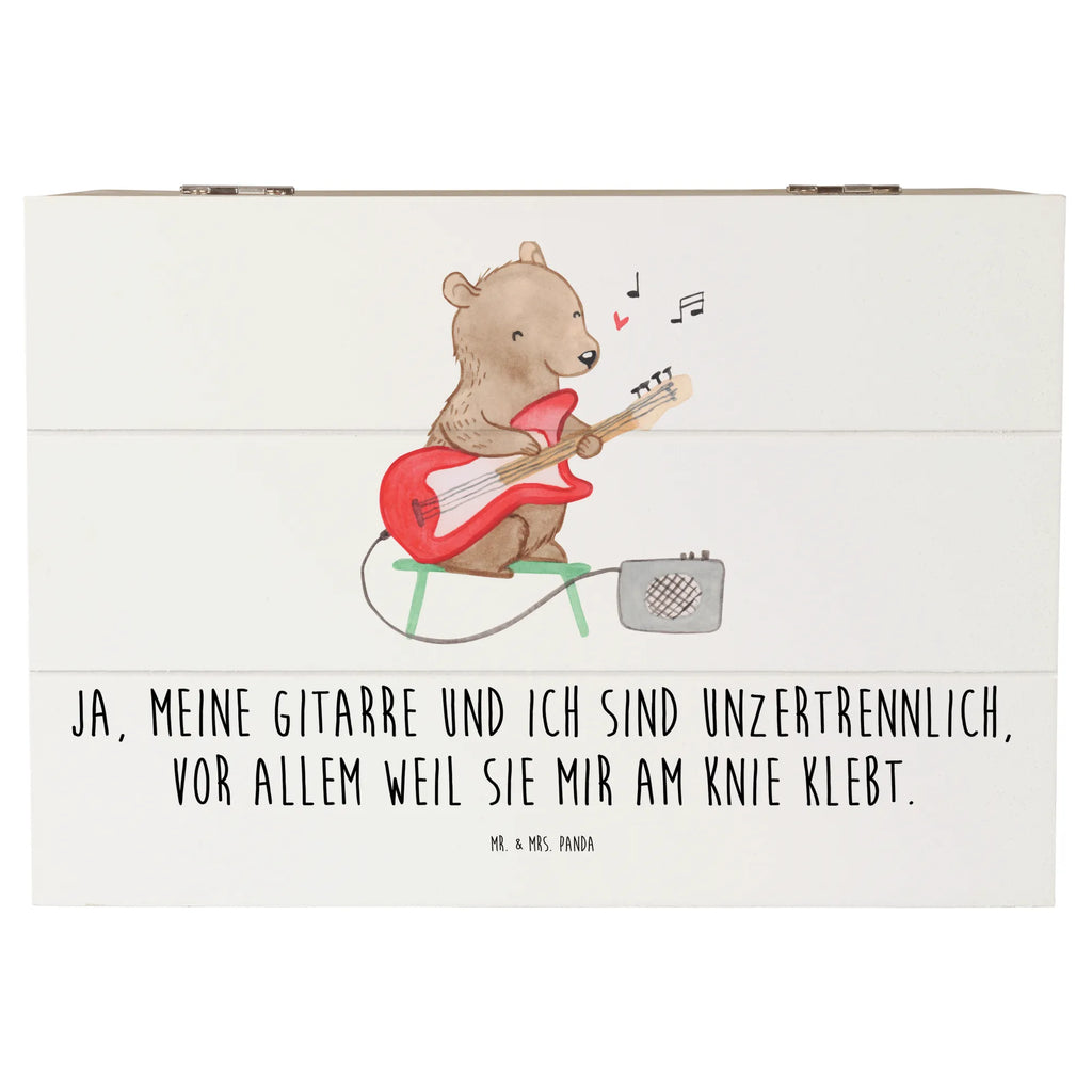 Holzkiste Gitarre Freund Holzkiste, Kiste, Schatzkiste, Truhe, Schatulle, XXL, Erinnerungsbox, Erinnerungskiste, Dekokiste, Aufbewahrungsbox, Geschenkbox, Geschenkdose, Instrumente, Geschenke Musiker, Musikliebhaber