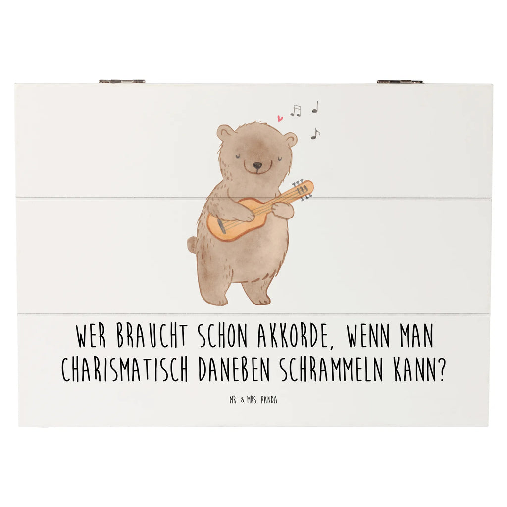 Holzkiste Charisma Gitarre Holzkiste, Kiste, Schatzkiste, Truhe, Schatulle, XXL, Erinnerungsbox, Erinnerungskiste, Dekokiste, Aufbewahrungsbox, Geschenkbox, Geschenkdose, Instrumente, Geschenke Musiker, Musikliebhaber