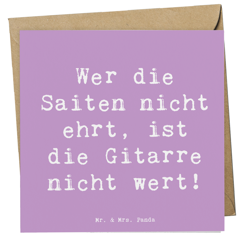 Deluxe Karte Spruch Gitarre Wert Karte, Grußkarte, Klappkarte, Einladungskarte, Glückwunschkarte, Hochzeitskarte, Geburtstagskarte, Hochwertige Grußkarte, Hochwertige Klappkarte, Instrumente, Geschenke Musiker, Musikliebhaber