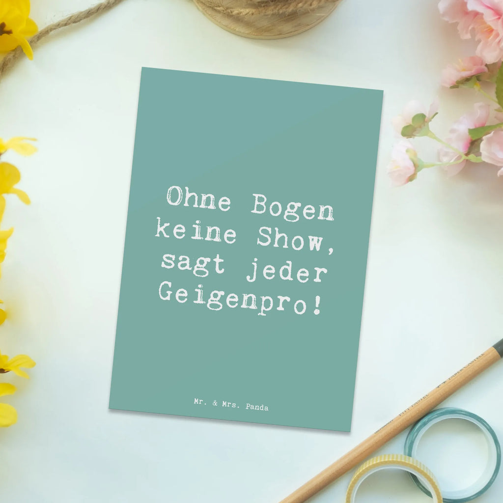 Postkarte Spruch Geige Bogen Postkarte, Karte, Geschenkkarte, Grußkarte, Einladung, Ansichtskarte, Geburtstagskarte, Einladungskarte, Dankeskarte, Ansichtskarten, Einladung Geburtstag, Einladungskarten Geburtstag, Instrumente, Geschenke Musiker, Musikliebhaber