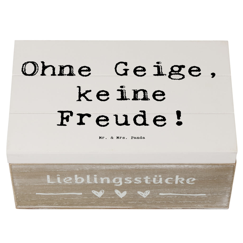 Holzkiste Spruch Geige Freude Holzkiste, Kiste, Schatzkiste, Truhe, Schatulle, XXL, Erinnerungsbox, Erinnerungskiste, Dekokiste, Aufbewahrungsbox, Geschenkbox, Geschenkdose, Instrumente, Geschenke Musiker, Musikliebhaber