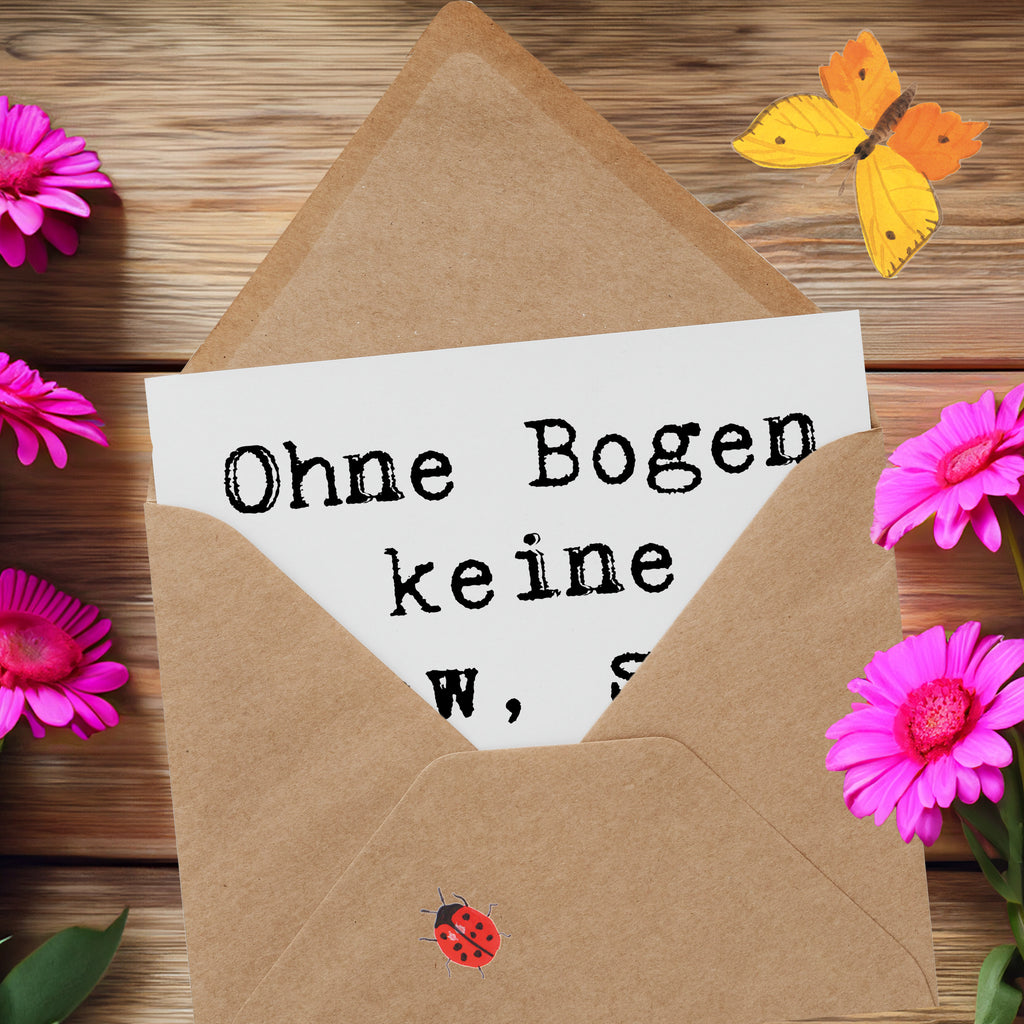 Deluxe Karte Spruch Geige Bogen Karte, Grußkarte, Klappkarte, Einladungskarte, Glückwunschkarte, Hochzeitskarte, Geburtstagskarte, Hochwertige Grußkarte, Hochwertige Klappkarte, Instrumente, Geschenke Musiker, Musikliebhaber