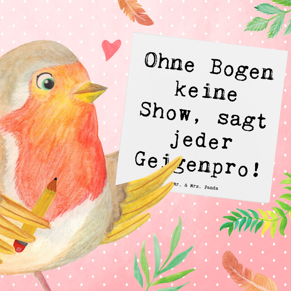 Deluxe Karte Spruch Geige Bogen Karte, Grußkarte, Klappkarte, Einladungskarte, Glückwunschkarte, Hochzeitskarte, Geburtstagskarte, Hochwertige Grußkarte, Hochwertige Klappkarte, Instrumente, Geschenke Musiker, Musikliebhaber