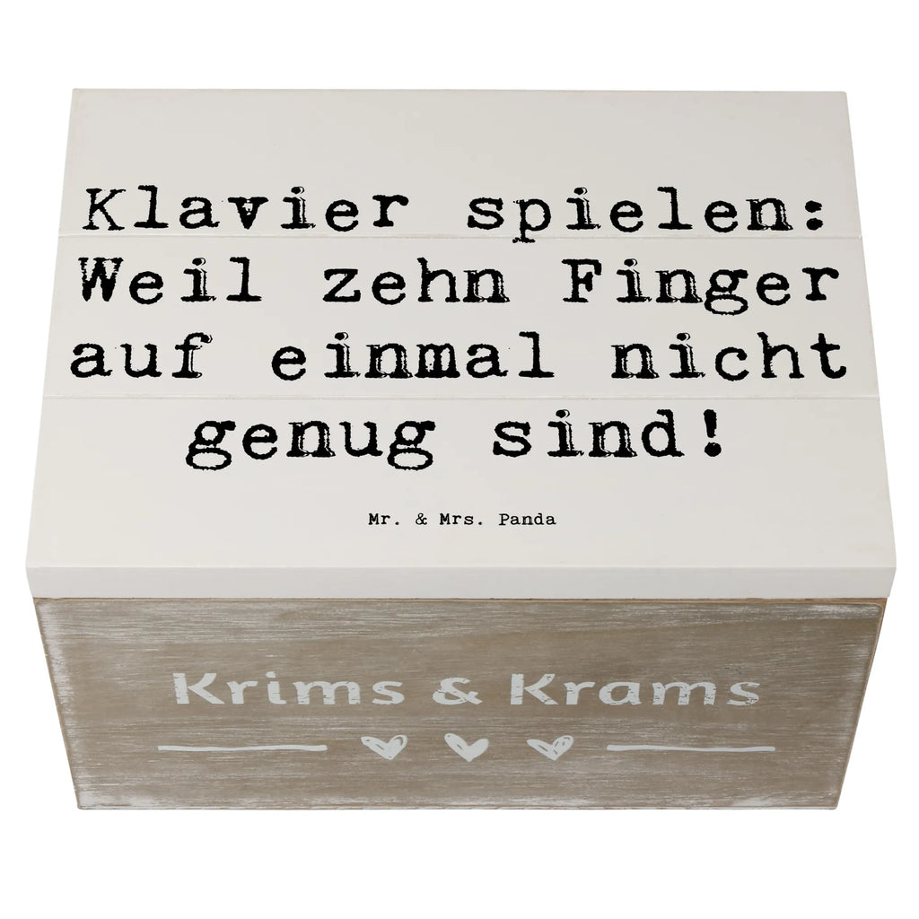 Holzkiste Spruch Klavier Magie Holzkiste, Kiste, Schatzkiste, Truhe, Schatulle, XXL, Erinnerungsbox, Erinnerungskiste, Dekokiste, Aufbewahrungsbox, Geschenkbox, Geschenkdose, Instrumente, Geschenke Musiker, Musikliebhaber