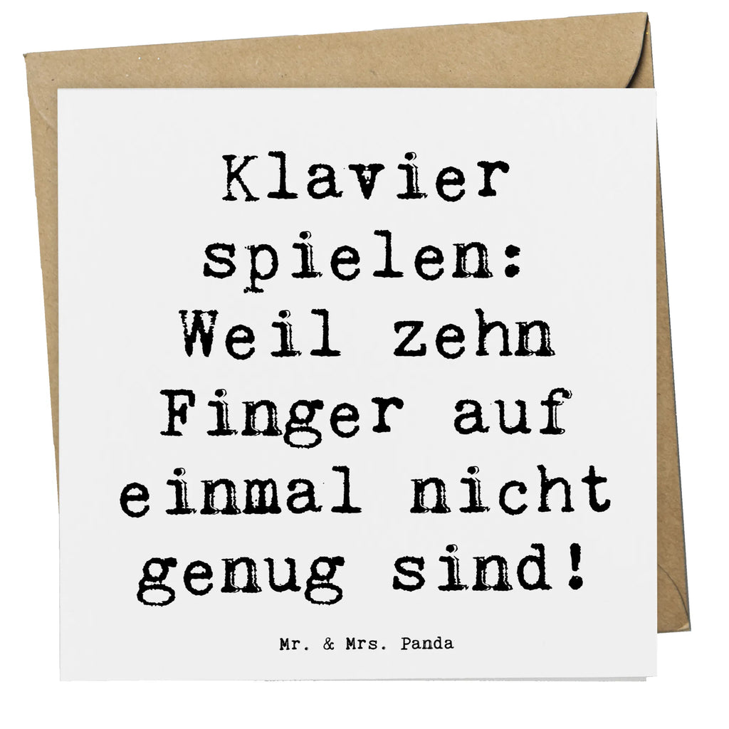 Deluxe Karte Spruch Klavier Magie Karte, Grußkarte, Klappkarte, Einladungskarte, Glückwunschkarte, Hochzeitskarte, Geburtstagskarte, Hochwertige Grußkarte, Hochwertige Klappkarte, Instrumente, Geschenke Musiker, Musikliebhaber