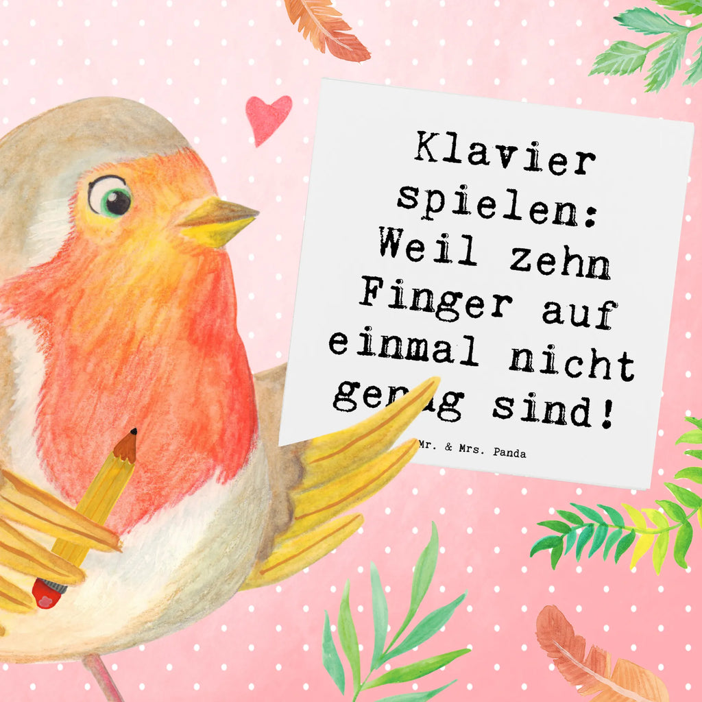 Deluxe Karte Spruch Klavier Magie Karte, Grußkarte, Klappkarte, Einladungskarte, Glückwunschkarte, Hochzeitskarte, Geburtstagskarte, Hochwertige Grußkarte, Hochwertige Klappkarte, Instrumente, Geschenke Musiker, Musikliebhaber