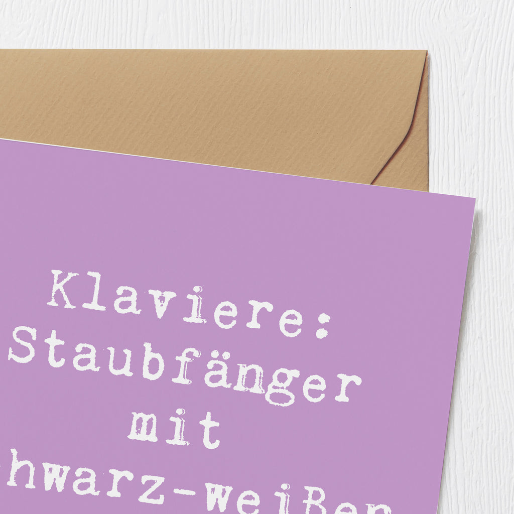 Deluxe Karte Klavier Staubfänger