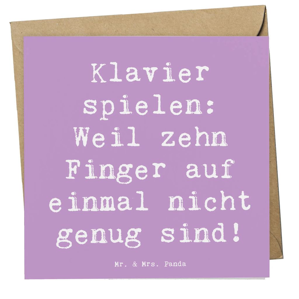 Deluxe Karte Spruch Klavier Magie Karte, Grußkarte, Klappkarte, Einladungskarte, Glückwunschkarte, Hochzeitskarte, Geburtstagskarte, Hochwertige Grußkarte, Hochwertige Klappkarte, Instrumente, Geschenke Musiker, Musikliebhaber