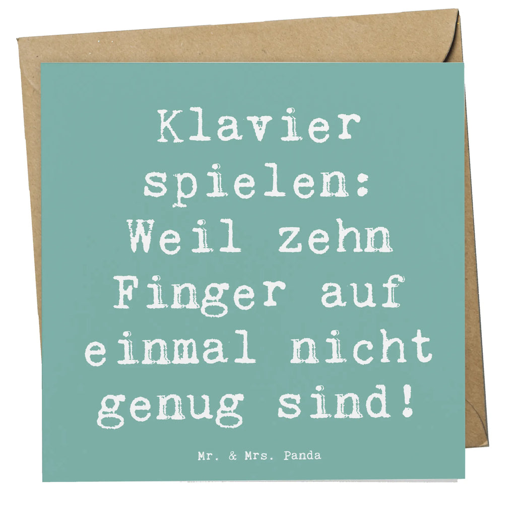 Deluxe Karte Spruch Klavier Magie Karte, Grußkarte, Klappkarte, Einladungskarte, Glückwunschkarte, Hochzeitskarte, Geburtstagskarte, Hochwertige Grußkarte, Hochwertige Klappkarte, Instrumente, Geschenke Musiker, Musikliebhaber