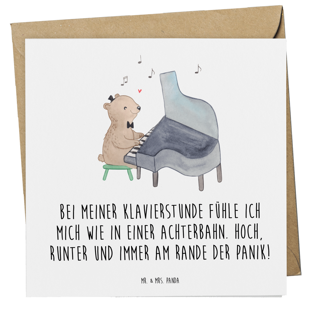 Deluxe Karte Klavier Achterbahn Karte, Grußkarte, Klappkarte, Einladungskarte, Glückwunschkarte, Hochzeitskarte, Geburtstagskarte, Hochwertige Grußkarte, Hochwertige Klappkarte, Instrumente, Geschenke Musiker, Musikliebhaber