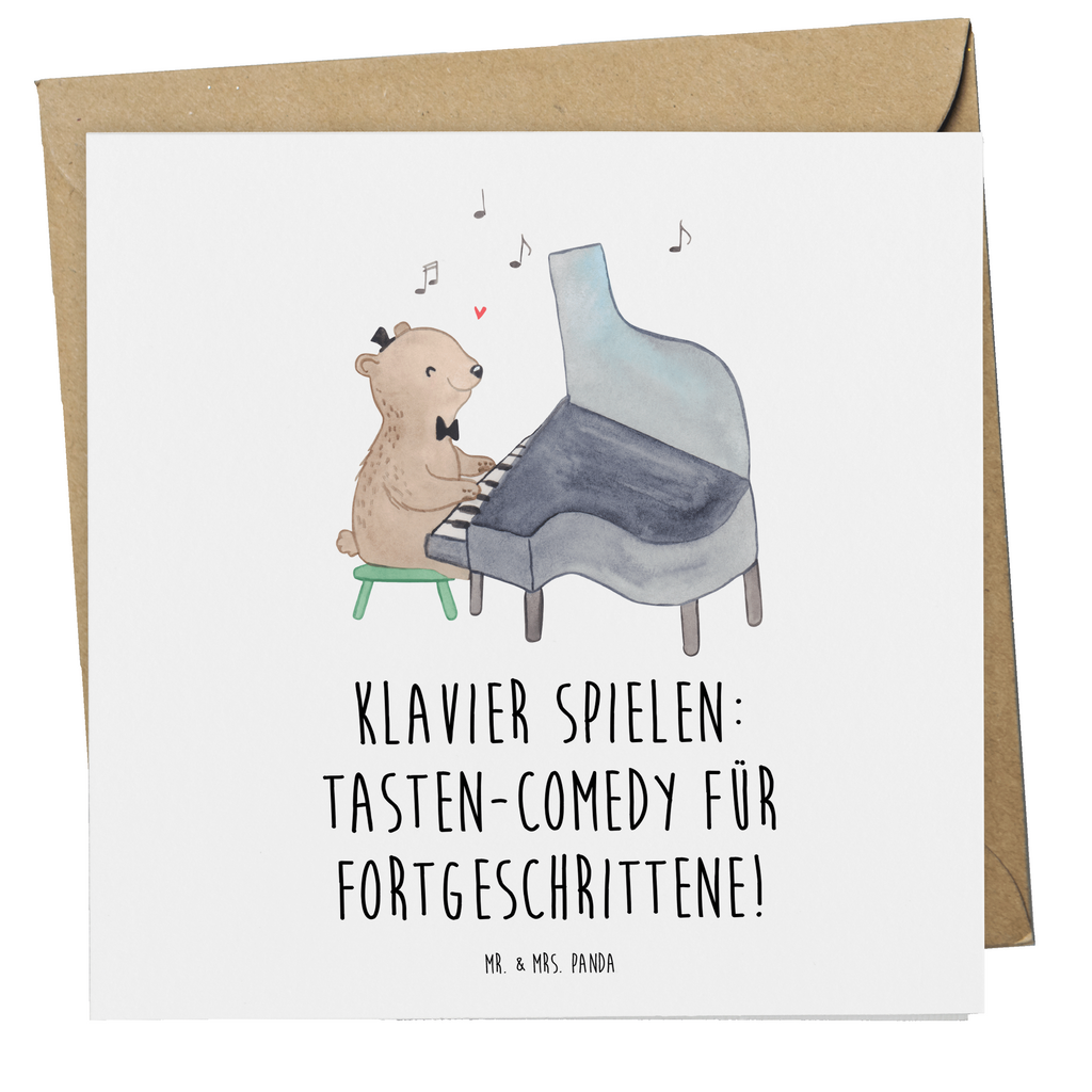 Deluxe Karte Klavier Tasten Karte, Grußkarte, Klappkarte, Einladungskarte, Glückwunschkarte, Hochzeitskarte, Geburtstagskarte, Hochwertige Grußkarte, Hochwertige Klappkarte, Instrumente, Geschenke Musiker, Musikliebhaber