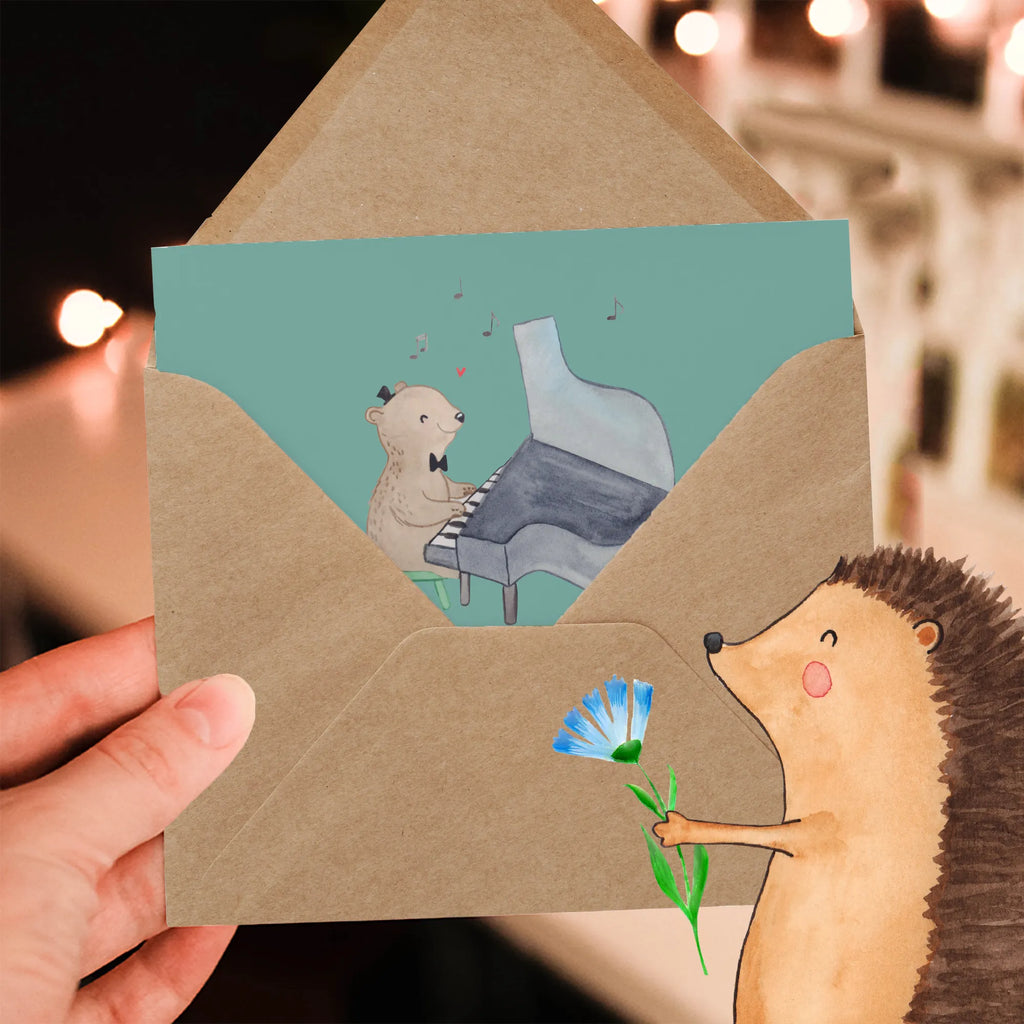 Deluxe Card Bei meiner Klavierstunde fühle ich mich wie in einer Achterbahn. Hoch, runter und immer am Rande der Panik! Karte, Grußkarte, Klappkarte, Einladungskarte, Glückwunschkarte, Hochzeitskarte, Geburtstagskarte, Hochwertige Grußkarte, Hochwertige Klappkarte, Instrumente, Geschenke Musiker, Musikliebhaber
