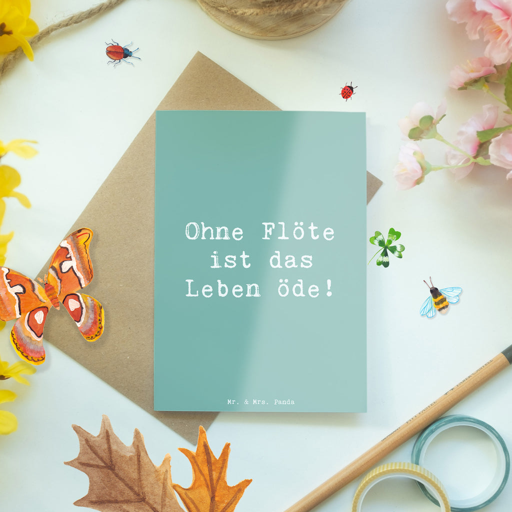 Grußkarte Spruch Flöte Leben Grußkarte, Klappkarte, Einladungskarte, Glückwunschkarte, Hochzeitskarte, Geburtstagskarte, Karte, Ansichtskarten, Instrumente, Geschenke Musiker, Musikliebhaber