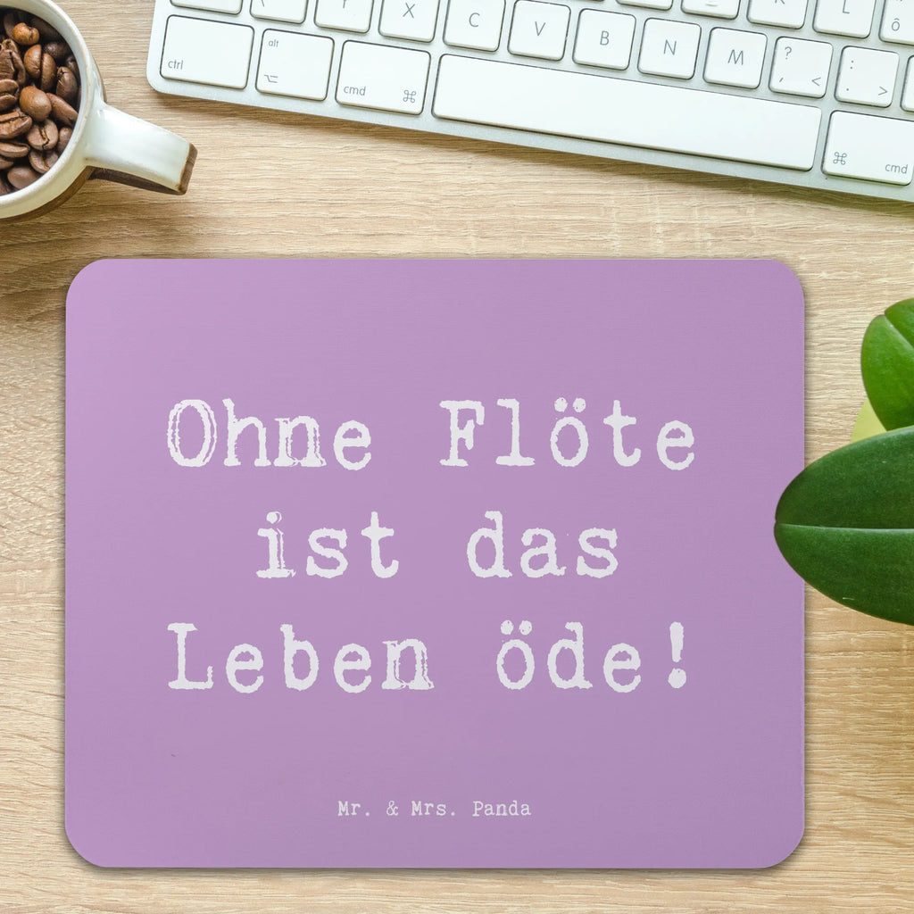 Mouse mat Saying Ohne Flöte ist das Leben öde! Mousepad, Computer zubehör, Büroausstattung, PC Zubehör, Arbeitszimmer, Mauspad, Einzigartiges Mauspad, Designer Mauspad, Mausunterlage, Mauspad Büro, Instrumente, Geschenke Musiker, Musikliebhaber