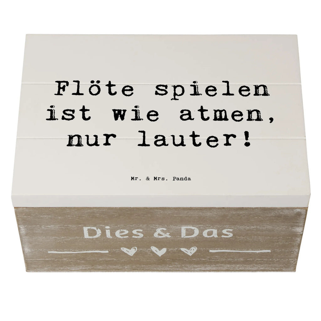 Holzkiste Spruch Flöte Atem Holzkiste, Kiste, Schatzkiste, Truhe, Schatulle, XXL, Erinnerungsbox, Erinnerungskiste, Dekokiste, Aufbewahrungsbox, Geschenkbox, Geschenkdose, Instrumente, Geschenke Musiker, Musikliebhaber