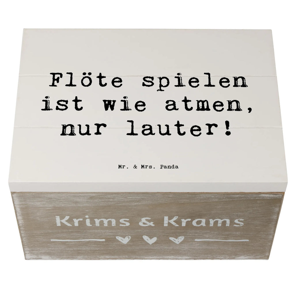 Holzkiste Spruch Flöte Atem Holzkiste, Kiste, Schatzkiste, Truhe, Schatulle, XXL, Erinnerungsbox, Erinnerungskiste, Dekokiste, Aufbewahrungsbox, Geschenkbox, Geschenkdose, Instrumente, Geschenke Musiker, Musikliebhaber