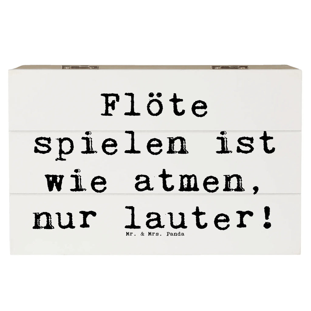 Holzkiste Spruch Flöte Atem Holzkiste, Kiste, Schatzkiste, Truhe, Schatulle, XXL, Erinnerungsbox, Erinnerungskiste, Dekokiste, Aufbewahrungsbox, Geschenkbox, Geschenkdose, Instrumente, Geschenke Musiker, Musikliebhaber