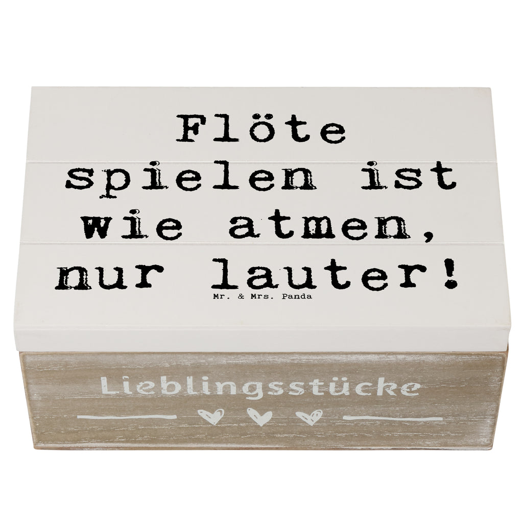 Holzkiste Spruch Flöte Atem Holzkiste, Kiste, Schatzkiste, Truhe, Schatulle, XXL, Erinnerungsbox, Erinnerungskiste, Dekokiste, Aufbewahrungsbox, Geschenkbox, Geschenkdose, Instrumente, Geschenke Musiker, Musikliebhaber