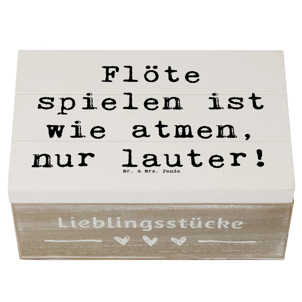 Holzkiste Spruch Flöte Atem Holzkiste, Kiste, Schatzkiste, Truhe, Schatulle, XXL, Erinnerungsbox, Erinnerungskiste, Dekokiste, Aufbewahrungsbox, Geschenkbox, Geschenkdose, Instrumente, Geschenke Musiker, Musikliebhaber