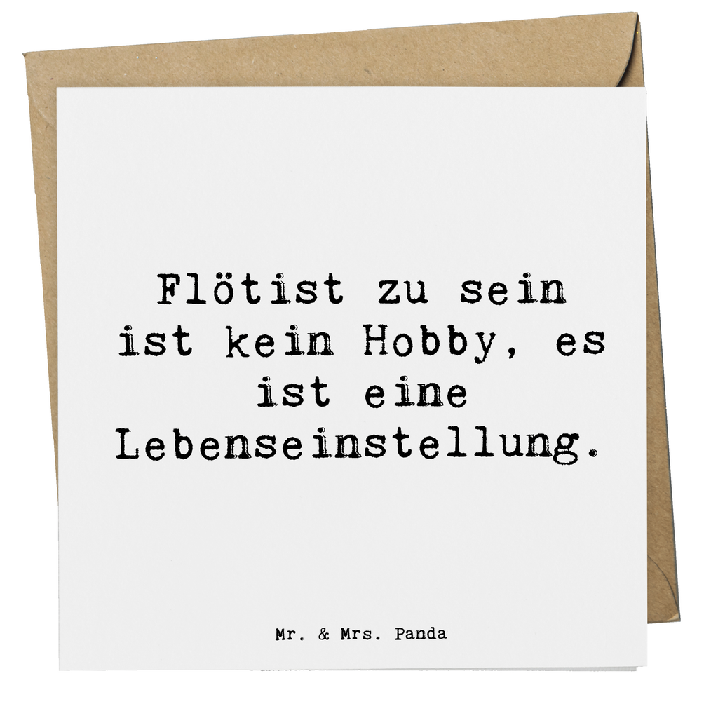 Deluxe Karte Spruch Flötist zu sein ist kein Hobby, es ist eine Lebenseinstellung. Karte, Grußkarte, Klappkarte, Einladungskarte, Glückwunschkarte, Hochzeitskarte, Geburtstagskarte, Hochwertige Grußkarte, Hochwertige Klappkarte, Instrumente, Geschenke Musiker, Musikliebhaber