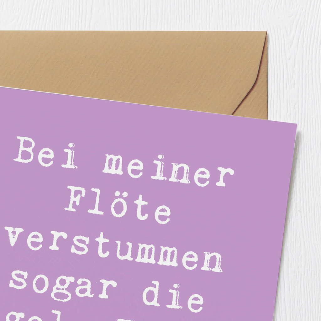 Deluxe Karte Spruch Besondere Flöte Karte, Grußkarte, Klappkarte, Einladungskarte, Glückwunschkarte, Hochzeitskarte, Geburtstagskarte, Hochwertige Grußkarte, Hochwertige Klappkarte, Instrumente, Geschenke Musiker, Musikliebhaber